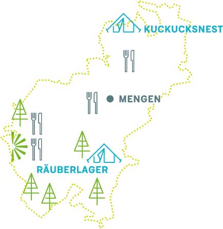 Karte Mengen Trekking Camp Räuberlager